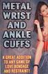 Wrist and Ankle Cuffs 106562